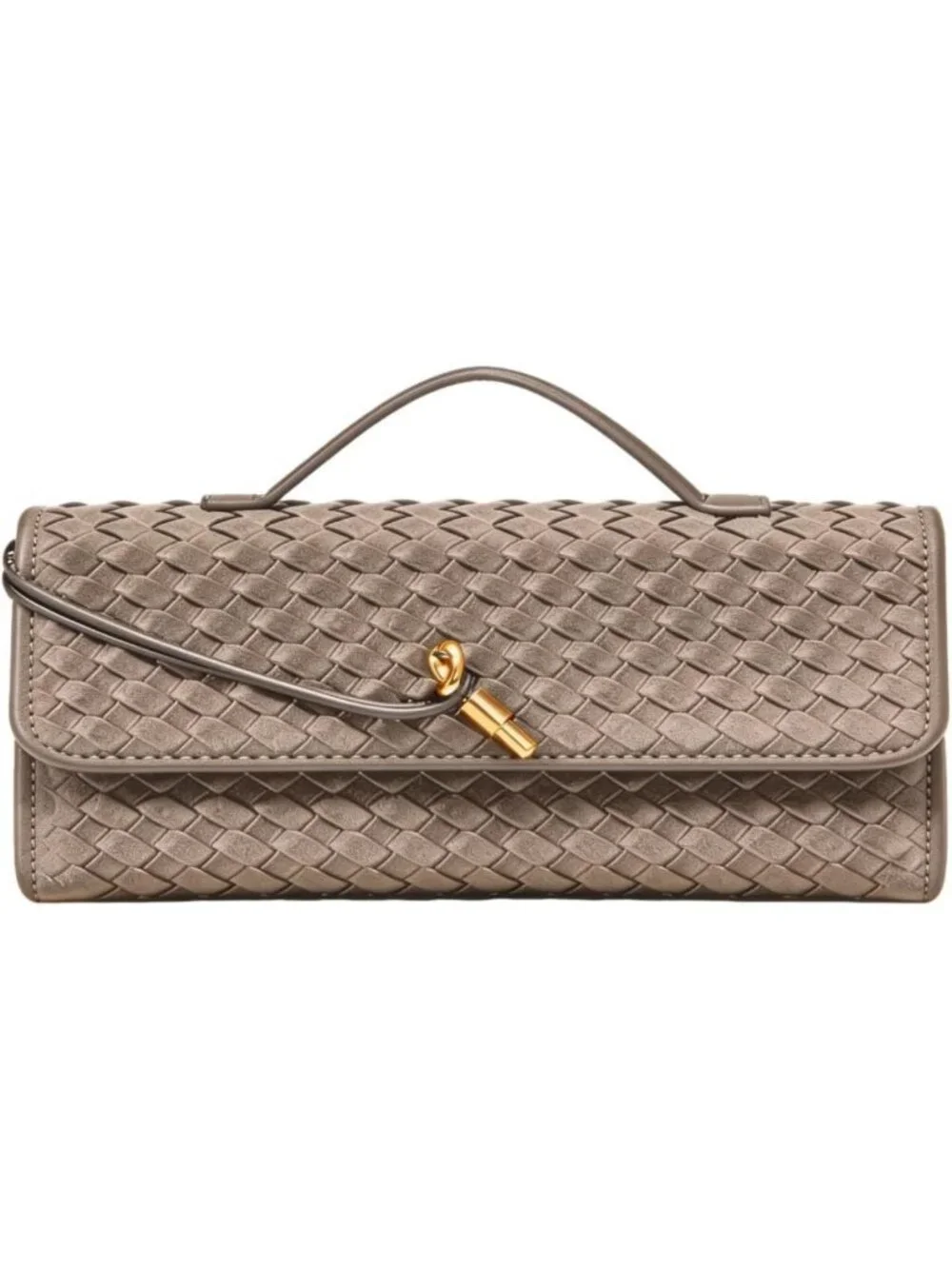 Trendy Suede Woven Handbag for Women | Evening Shoulder Bag & Casual Clutch